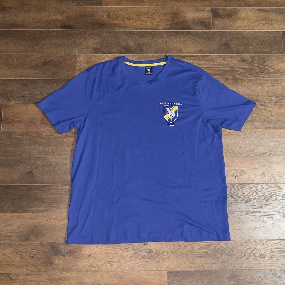 U.S. Polo Assn. Graphic Classic Blue T Shirt Short Sleeve Mens 2XL